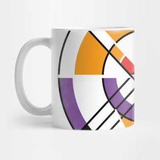 Geometric superhero logo futuristic Mug